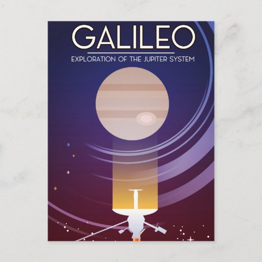 Galileo - Exploratie van het Jupiter-systeem Briefkaart (Voorkant)