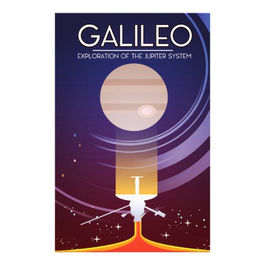 Galileo - Exploratie van het Jupiter-systeem Foto Afdruk (Voorkant)