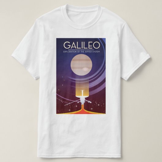 Galileo - Exploratie van het Jupiter-systeem T-shirt (Design voorkant)