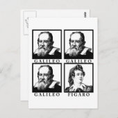 Galileo Figaro BW Briefkaart (Voorkant / Achterkant)
