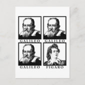 Galileo Figaro BW Briefkaart (Voorkant)