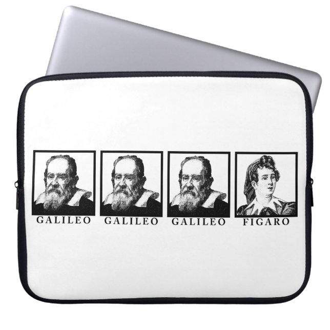 Galileo Figaro BW Laptop Sleeve (Voorkant)