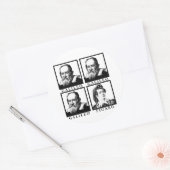 Galileo Figaro BW Ronde Sticker (Envelop)