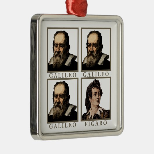 Galileo Figaro Metalen Ornament (Rechts)