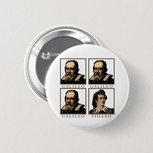 Galileo Figaro Ronde Button 5,7 Cm (Voorkant /achterkant)