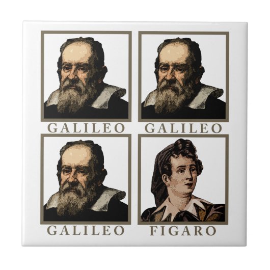 Galileo Figaro Tegeltje (Voorkant)