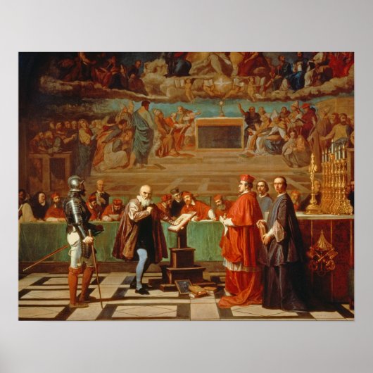 Galileo Galilei (1564-1642) voor leden van de Poster (Voorkant)