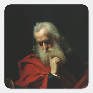 Galileo Galilei 1858 Vierkante Sticker