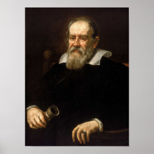Galileo Galilei - Astronomer en wiskundige Poster