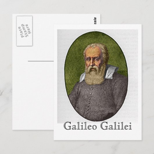 Galileo Galilei Briefkaart (Voorkant / Achterkant)