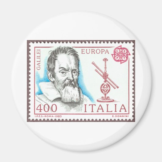 Galileo Galilei Buttonnen en magneten (Voorkant)