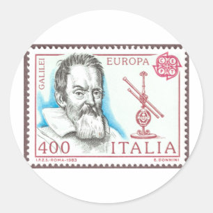 Galileo Galilei Buttonnen en magneten Ronde Sticker