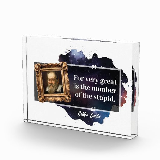 Galileo Galilei Groot aantal van de dommen Fotoblokken (Rechts)