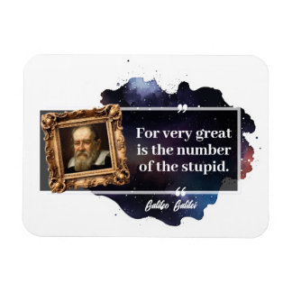 Galileo Galilei Groot aantal van de dommen Magneet