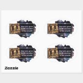 Galileo Galilei Groot aantal van de dommen Ovale Sticker (Vel)