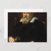 Galileo Galilei Portrait Briefkaart (Voorkant / Achterkant)