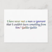 Galileo Galilei quote Briefkaart (Voorkant)