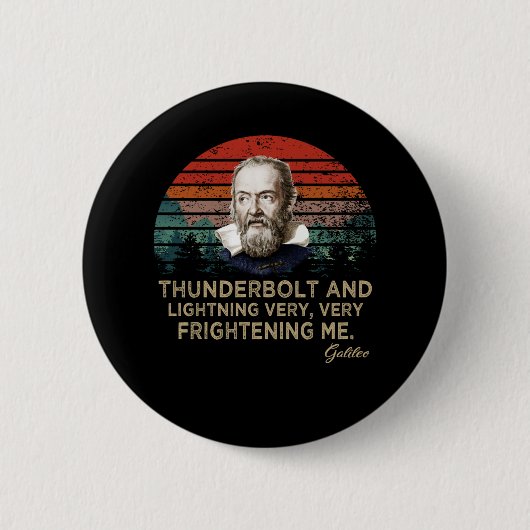 Galileo Galilei Ronde Button 5,7 Cm (Voorkant)