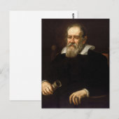 Galileo Galilei: vader van wetenschap & astronomie Briefkaart (Voorkant / Achterkant)