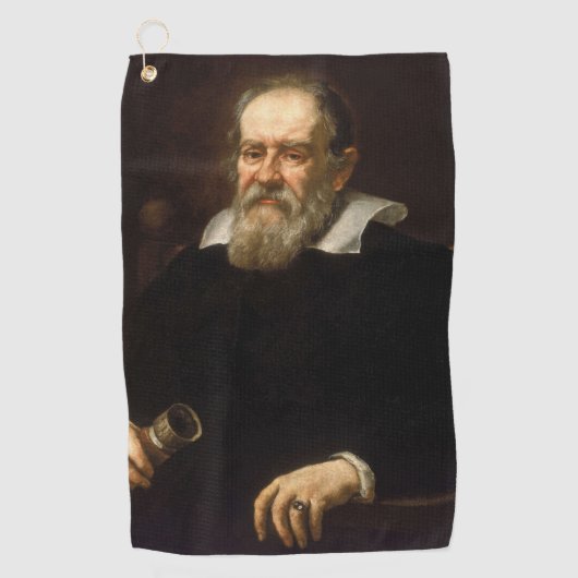 Galileo Galilei: vader van wetenschap & astronomie Golfhanddoek (Voorkant)