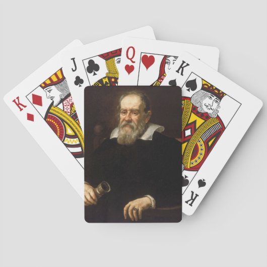 Galileo Galilei: vader van wetenschap & astronomie Pokerkaarten (Achterkant)