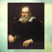Galileo Galilei: vader van wetenschap & astronomie Raamsticker (Vel 3)