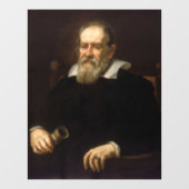 Galileo Galilei: vader van wetenschap & astronomie Raamsticker (Vel)