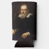 Galileo Galilei: vader van wetenschap & astronomie Seltzer Blikjeskoeler (Achterkant)