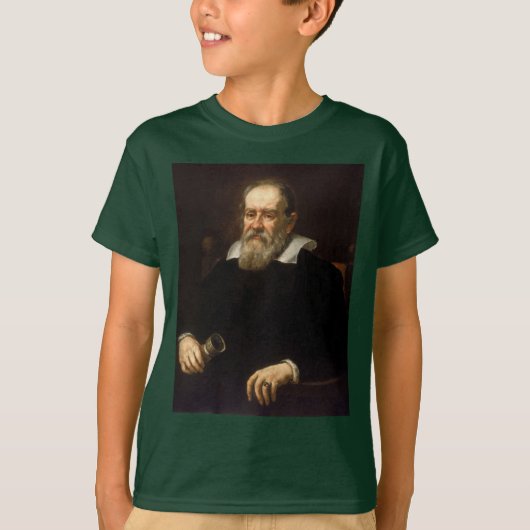 Galileo Galilei: vader van wetenschap & astronomie T-shirt (Voorkant)