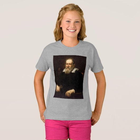 Galileo Galilei: vader van wetenschap & astronomie T-shirt (Voorkant volledig)
