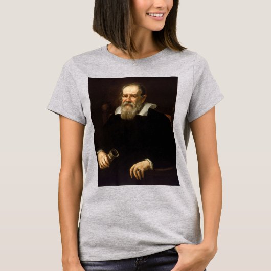 Galileo Galilei: vader van wetenschap & astronomie T-shirt (Voorkant)