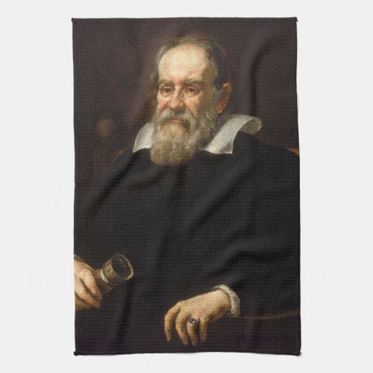 Galileo Galilei: vader van wetenschap & astronomie Theedoek (Verticaal)