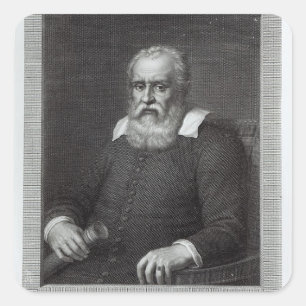 Galileo Galilei Vierkante Sticker