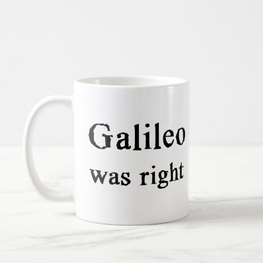 galileo had gelijk koffiemok (Links)