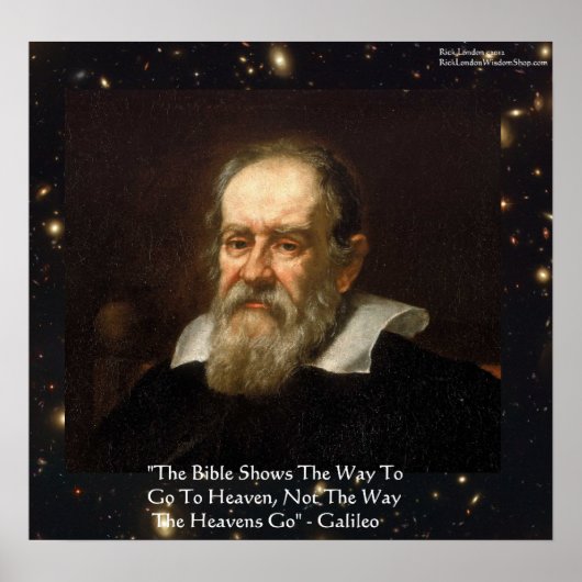 Galileo "Hoe de Hemel Gaat" Quote Poster van Rick (Voorkant)