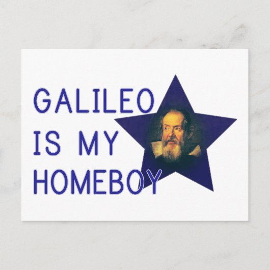 Galileo is mijn Homeboy Briefkaart (Voorkant)
