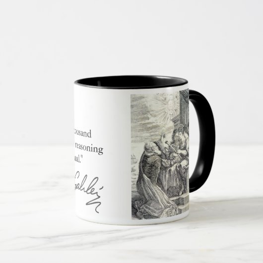 Galileo om redenen mok (Voorkant rechts)