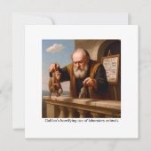 Galileo’s horrifying use of laboratory animals. kaart (Voorkant)