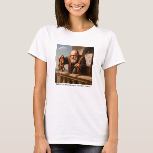 Galileo’s horrifying use of laboratory animals. t-shirt (Voorkant)