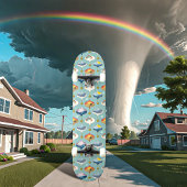 Galileo Thermometer blauw Persoonlijk Skateboard