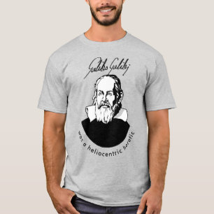 Galileo was een Heliocentrisch Heretic T-shirt