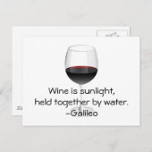 Galileo-wijnprijsopgave Briefkaart (Voorkant / Achterkant)