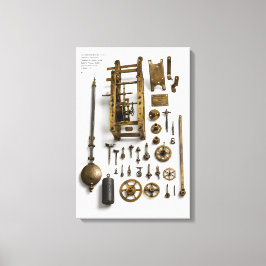 Galileo's Slingeruurwerkmechanisme Afdruk Canvas Afdruk