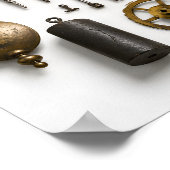 Galileo's Slingeruurwerkmechanisme Afdruk Poster (Hoek)
