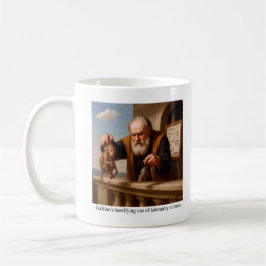Galileo's verschrikkelijk gebruik van proefdieren. koffiemok