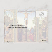 Galitzine triptych crucifixatie door Pietro Perugi Briefkaart (Achterkant)