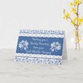 Gall Bladder Profiteer van Floral Faux Lace Kaart (Gele Bloem)