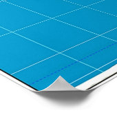 Gall-Peters Correction Projection Wereldkaart Poster (Hoek)