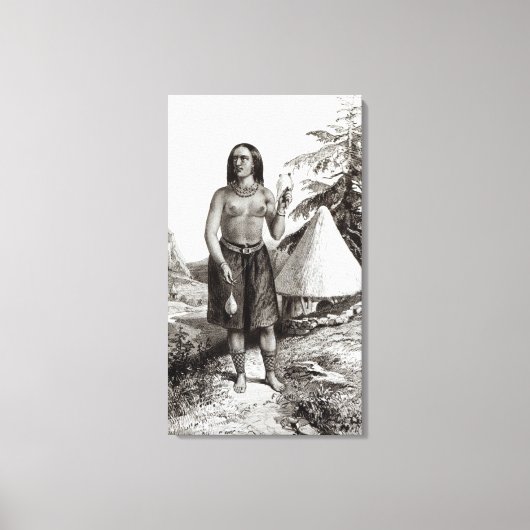 Galla Woman Canvas Afdruk (Voorkant)