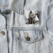 Galla Woman Vierkante Button 5,1 Cm (In situ)